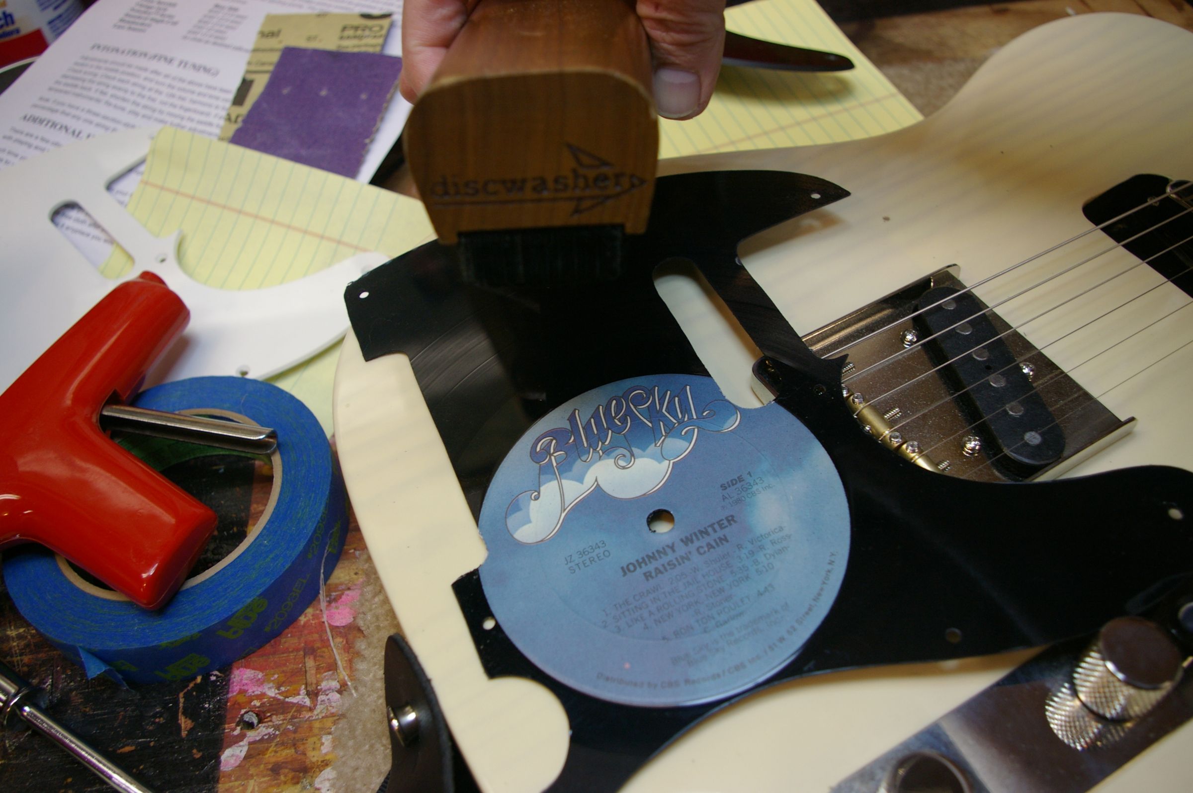 Vinyl Record Pickguard for Guitar 7 Steps (with Pictures) Instructables