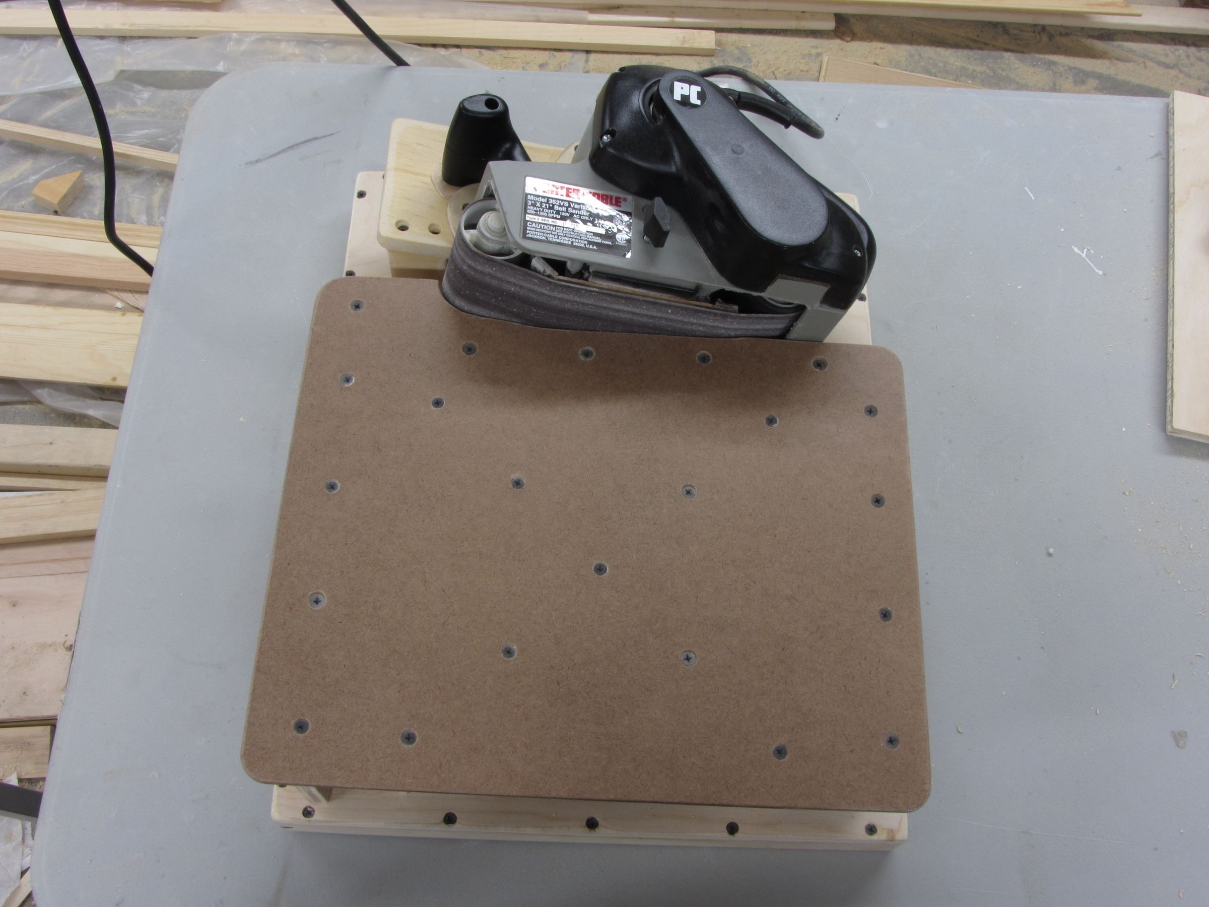 Belt Sander Stand Table for EdgeSanding 7 Steps Instructables