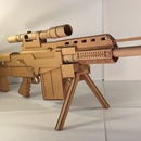 Fully-Functioning Cardboard AS-50 Rifle