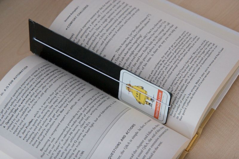 Make your own bookmark (fall-on-the-floor-proof)