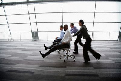 Office Chair Race Prank!