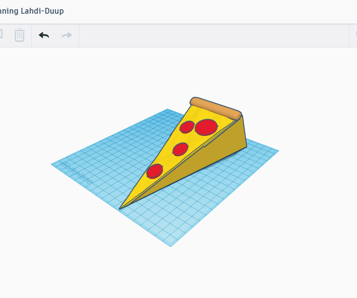 How to Make Pizza Doorstop With Tinkercad 