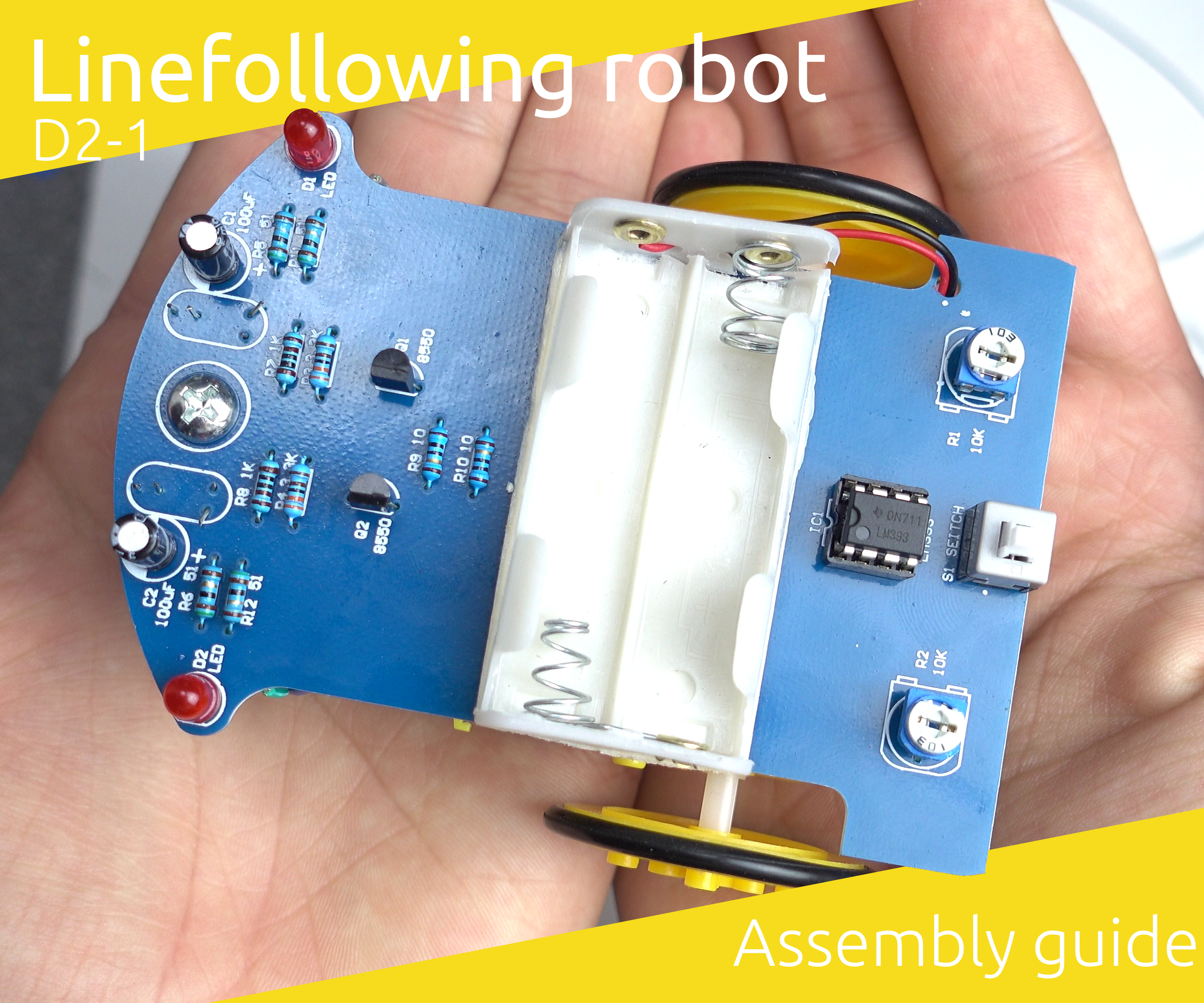D2-1 Linefollowing Robot Assembly Guide - Ultra Cheap Robot Kit