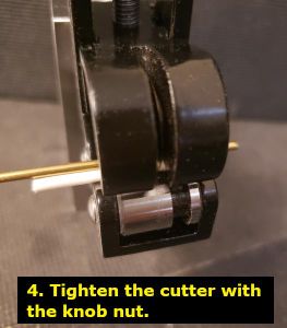 Put the Tube You Want to Cut and Lock Them.