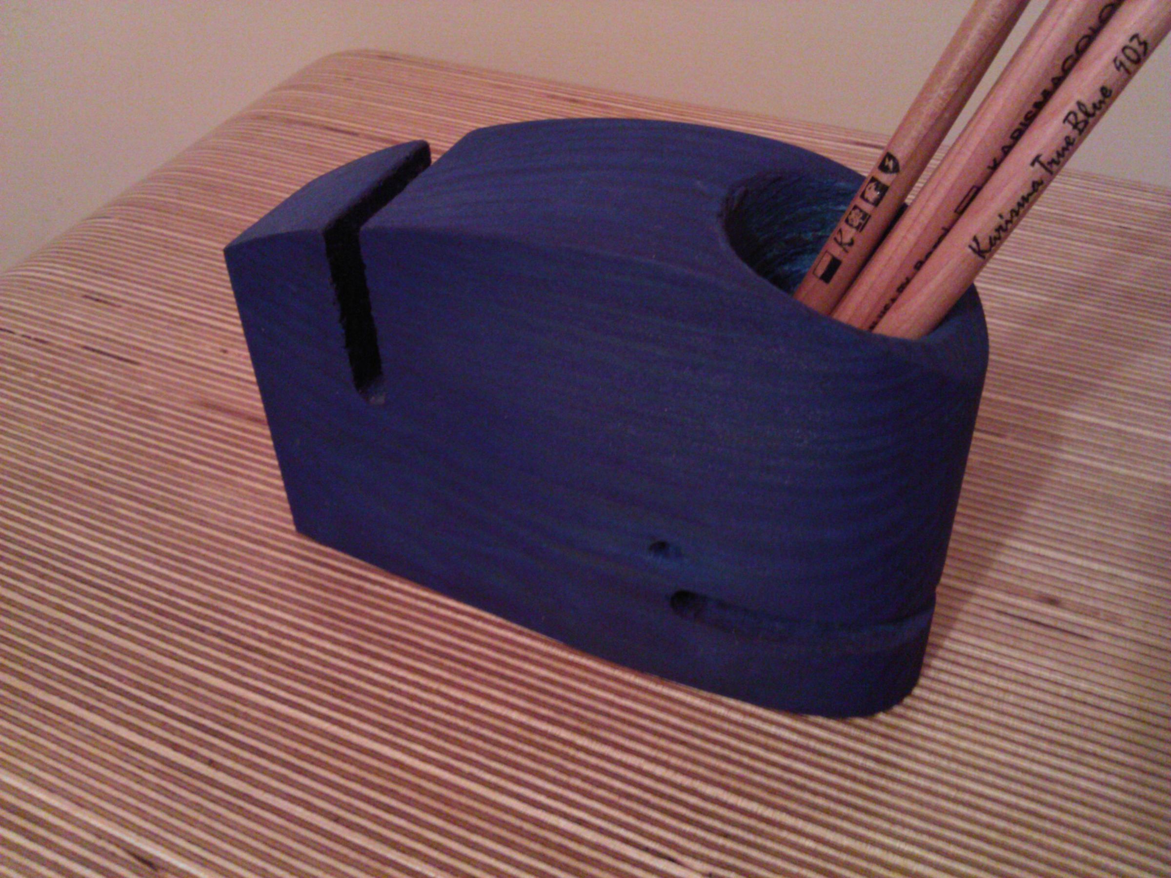 Wooden Whale Tidy