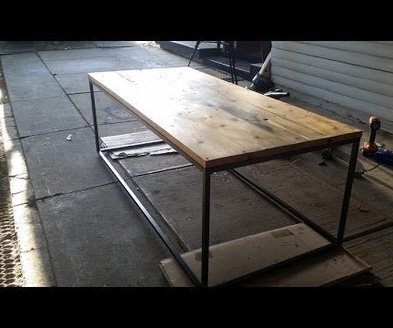 Rustic/Industrial Timber and Steel Coffee Table