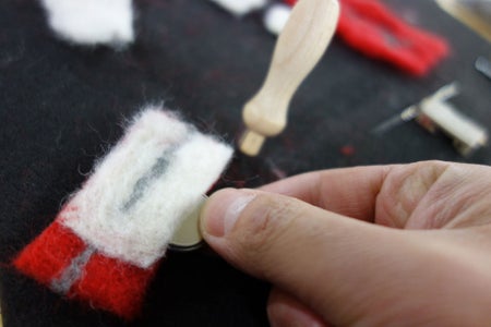 Felt Together a Battery Holder