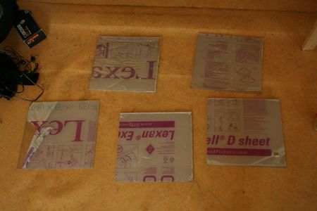 Cutting the Plexieglass