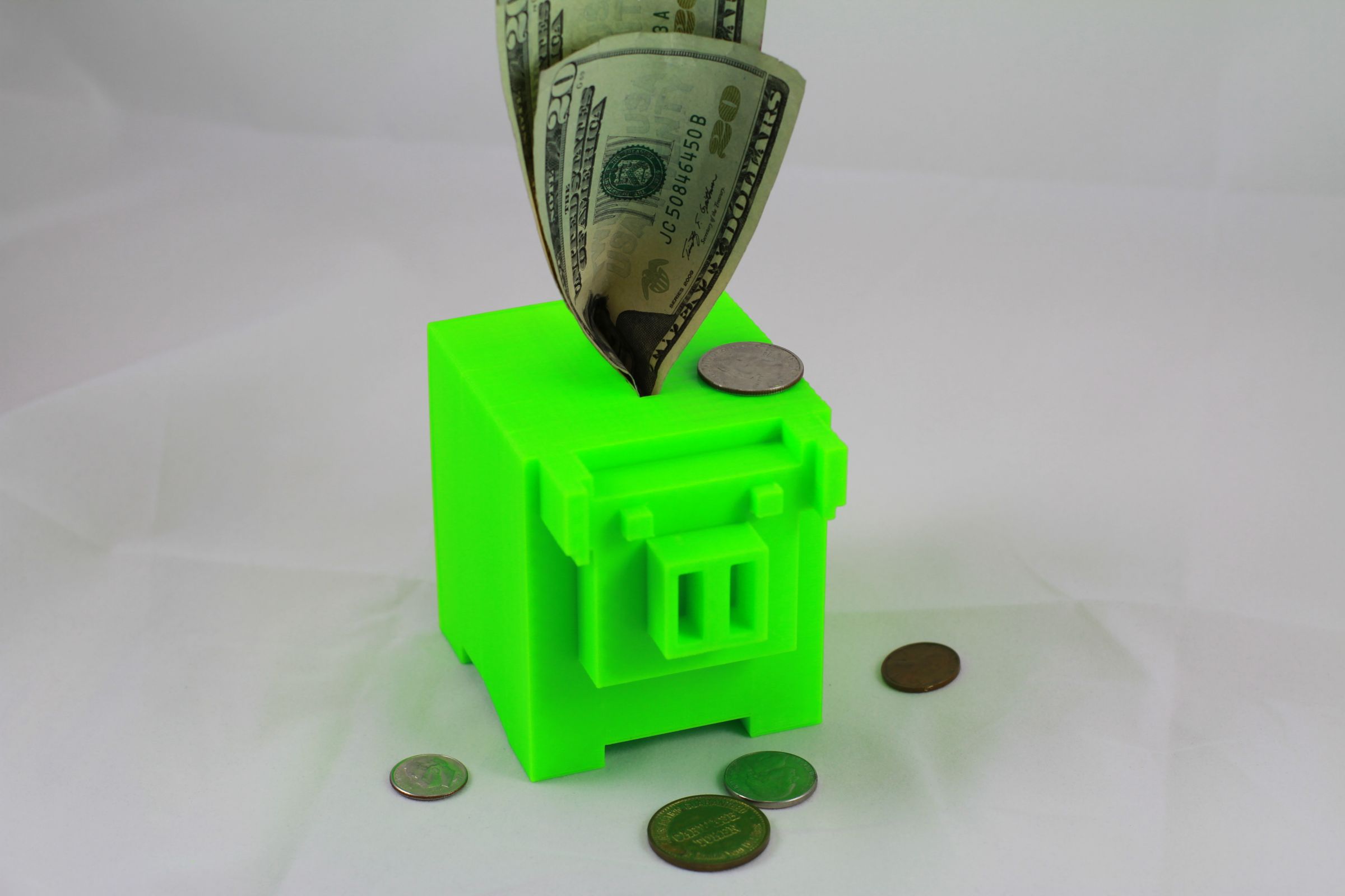 3D Printable 8-bit Piggy Bank