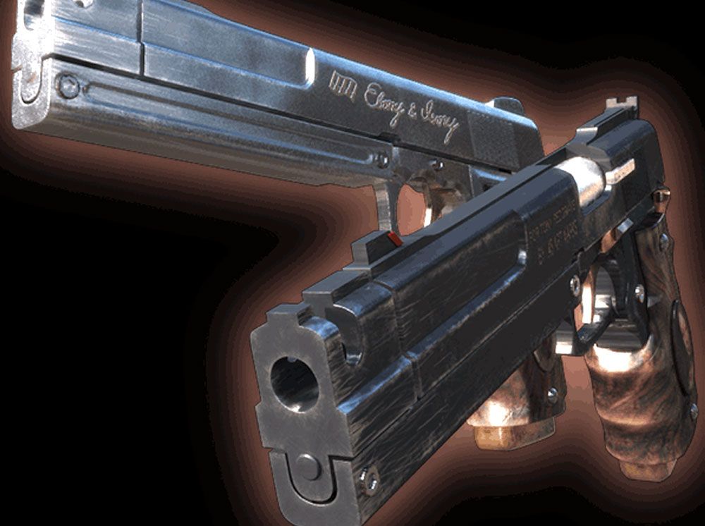 Laser Cut MDF Cosplay Pistols