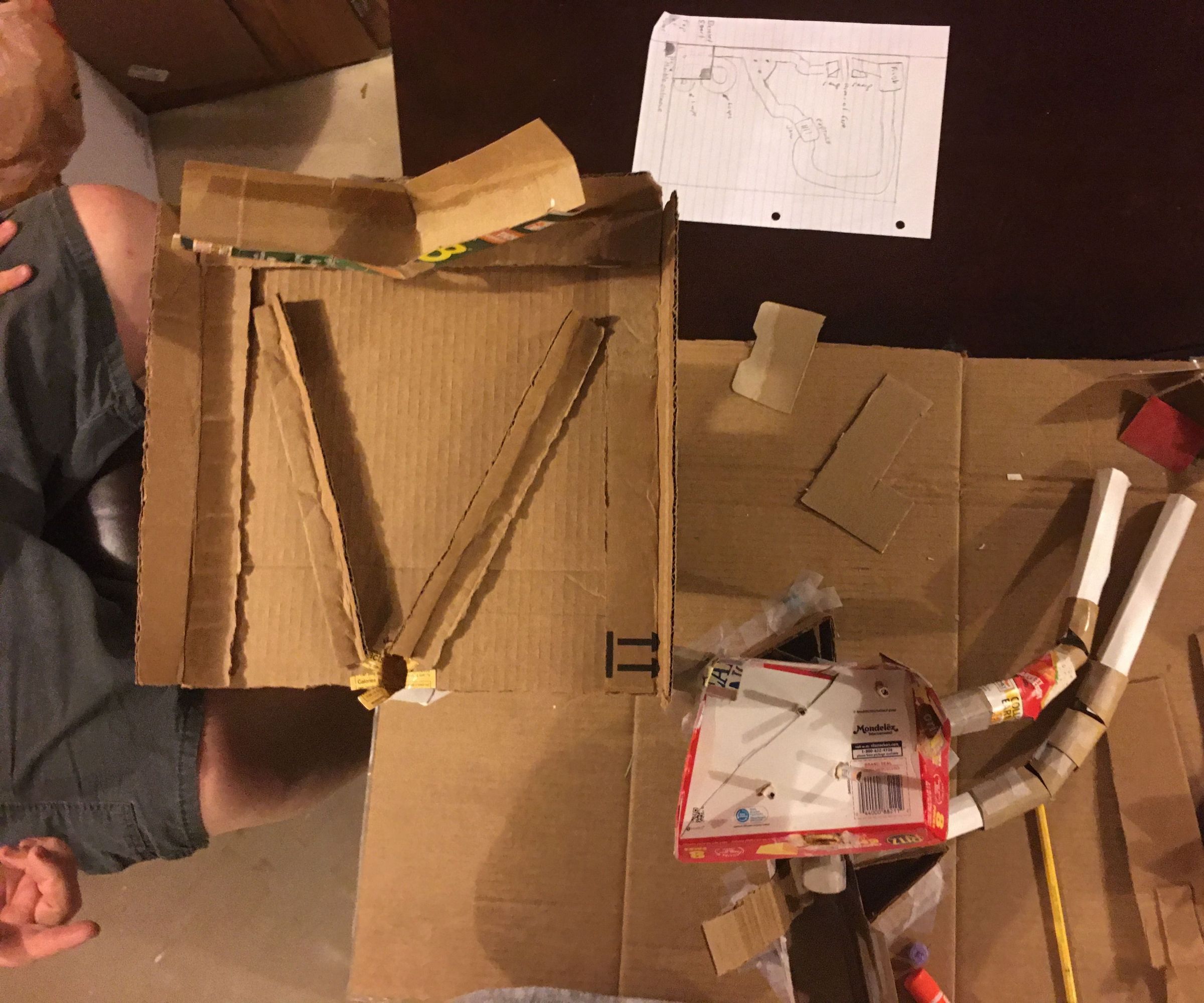 The Cardboard Marble Race