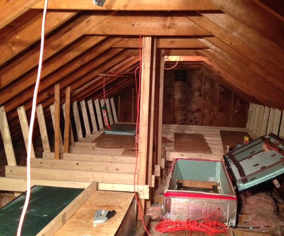 Additional Insulation Attic storage soultion