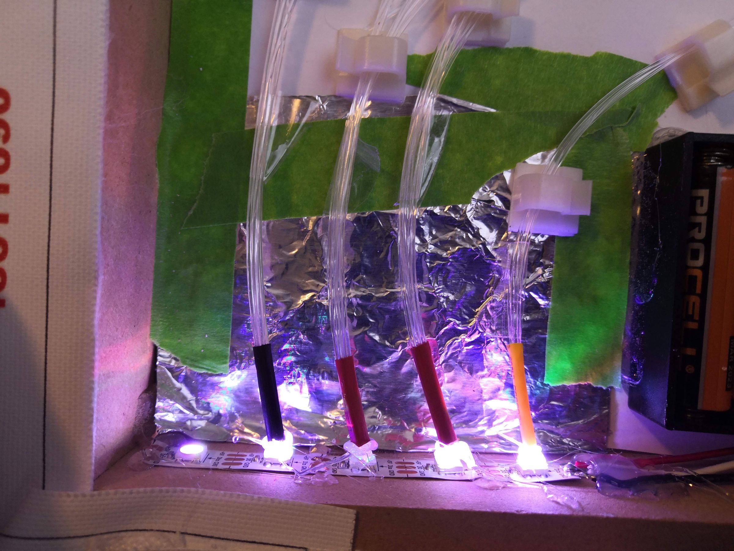 FiberOptic Lights in Canvas Print 5 Steps Instructables