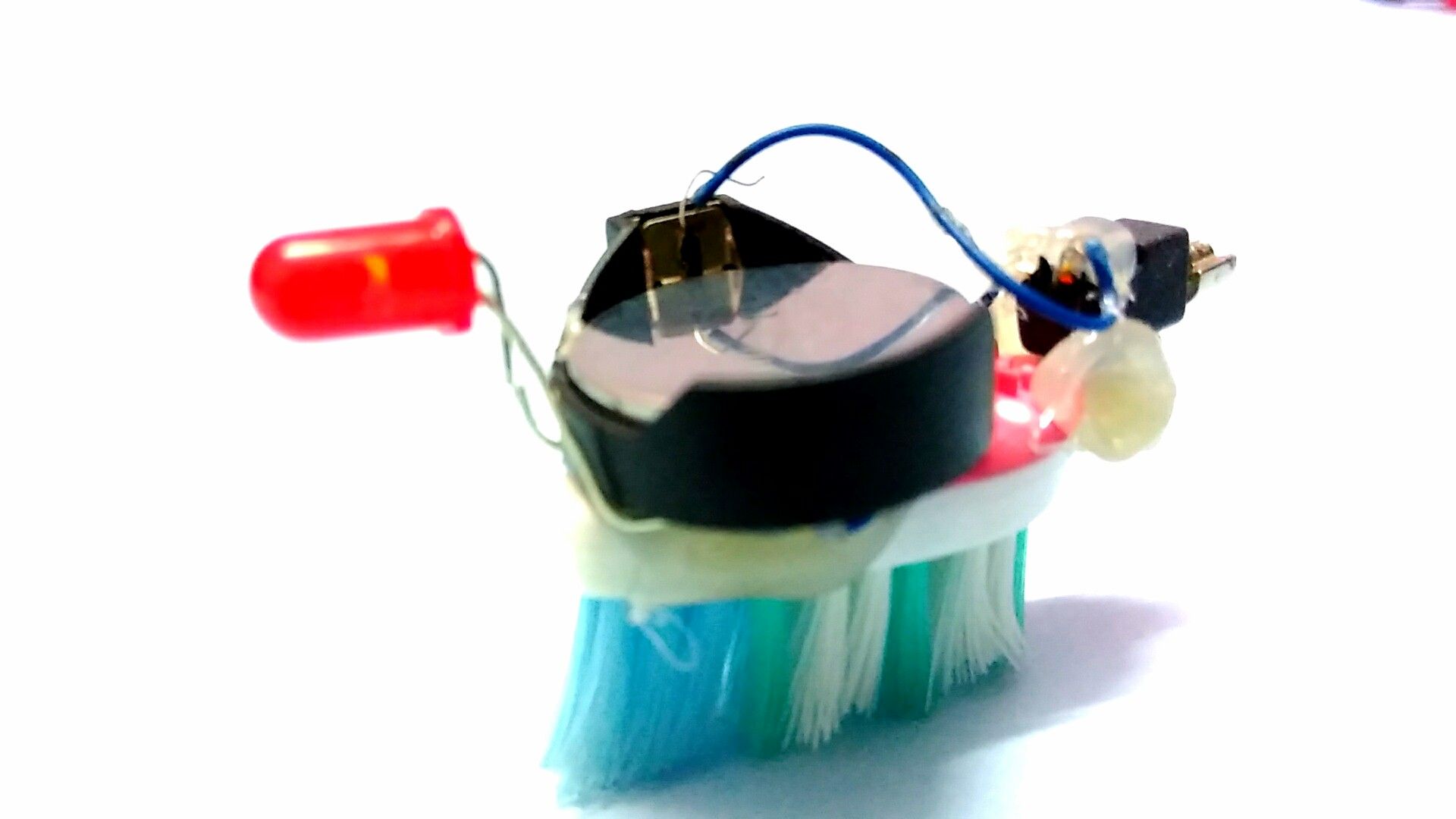 Tiny Robo Dog Using Toothbrush