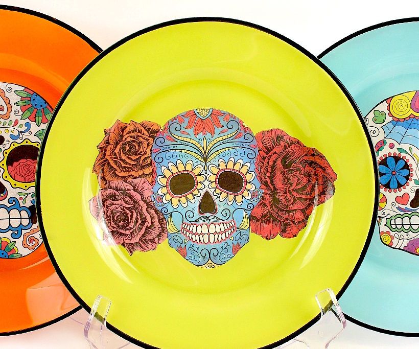 Sugar Skull Plates 