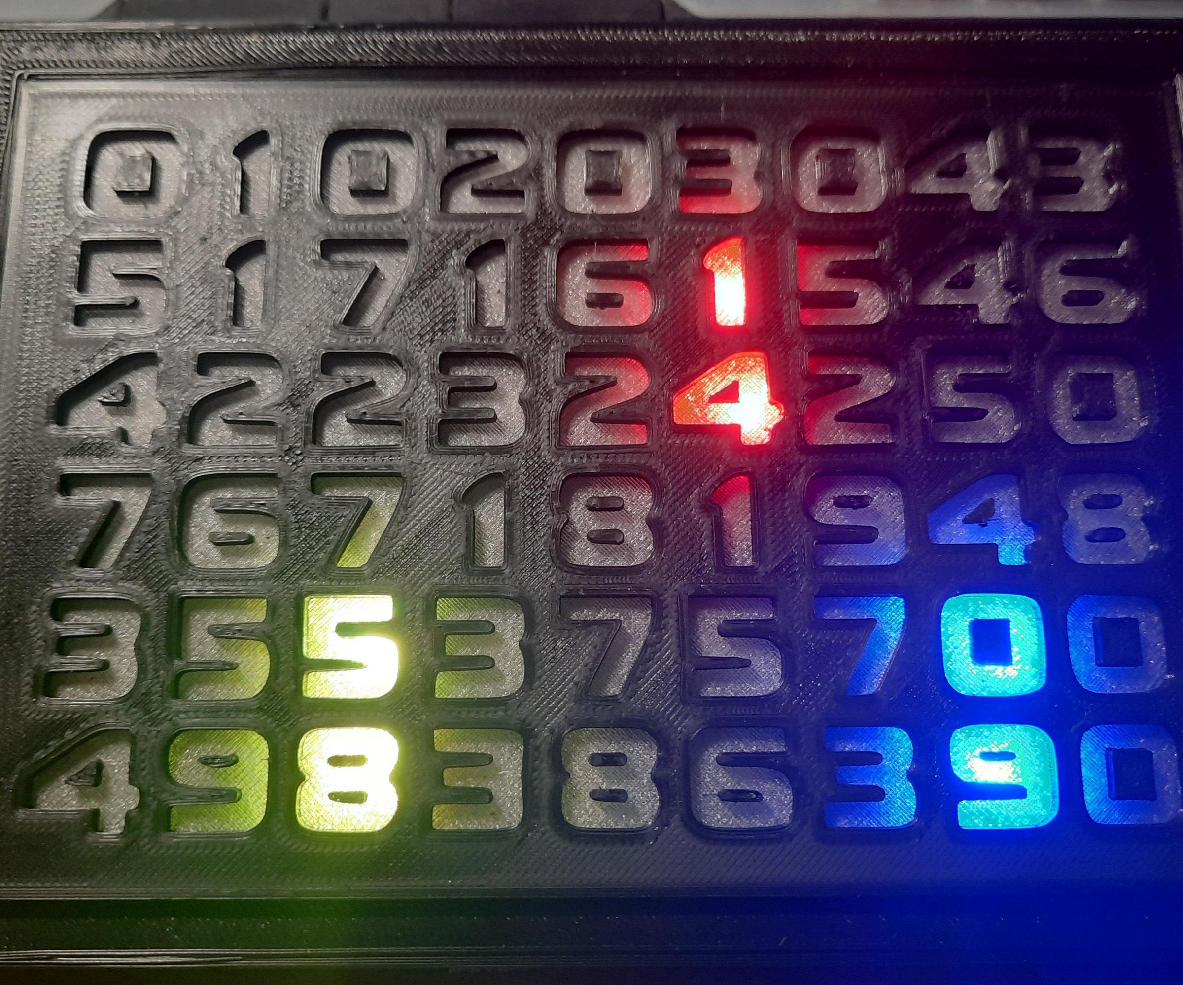 Puzzle Clock - Color Coded