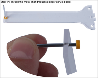 Thread This Metal Shaft Through a Longer Acrylic Board