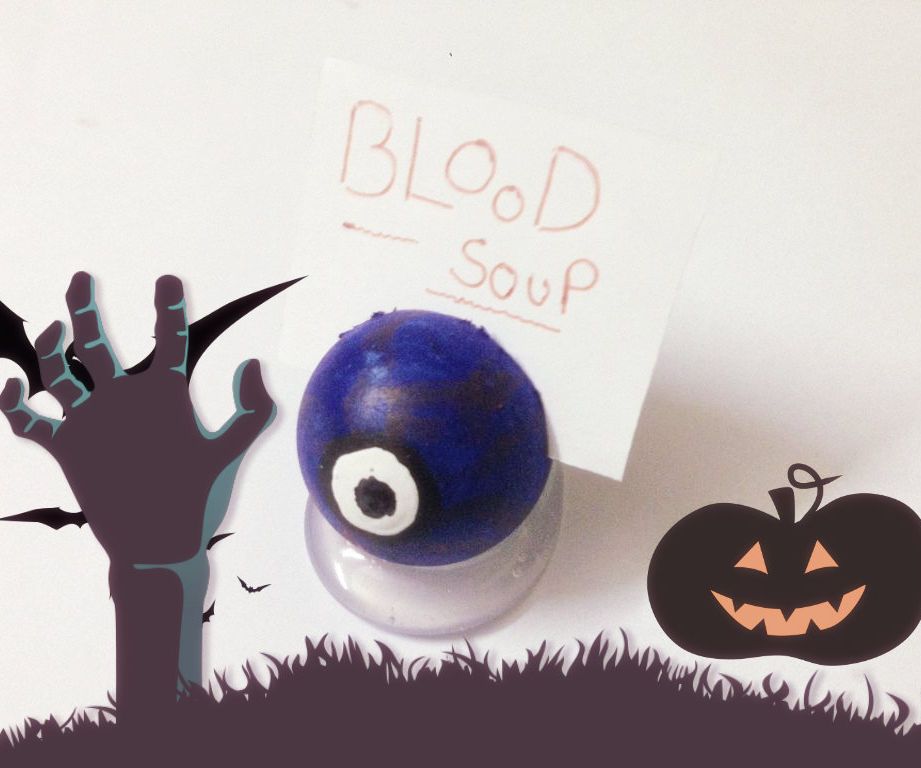 Halloween Zombie Eye Food Label Holder - Easy & Attractive