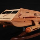 Wooden Shuttlecraft Galileo Model