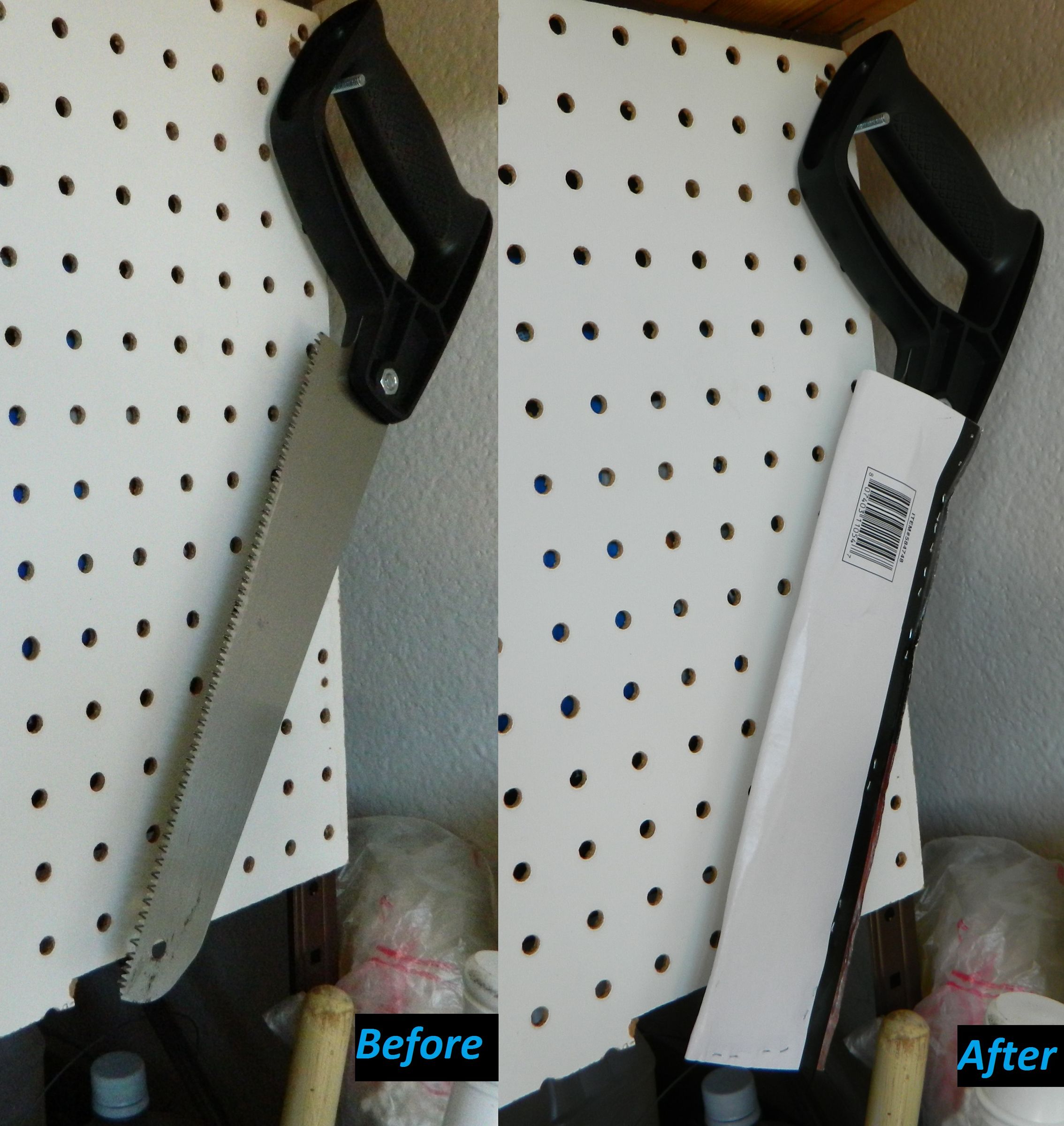 Cardboard Hand Saw Blade Guard 5 Steps Instructables