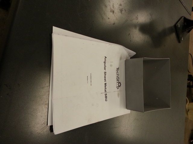Angular Sheet Metal SBU - I made it at Techshop, Chandler