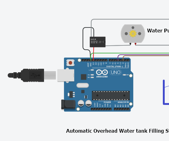Automatic Over Head Watertank Filling System Using Arduino 