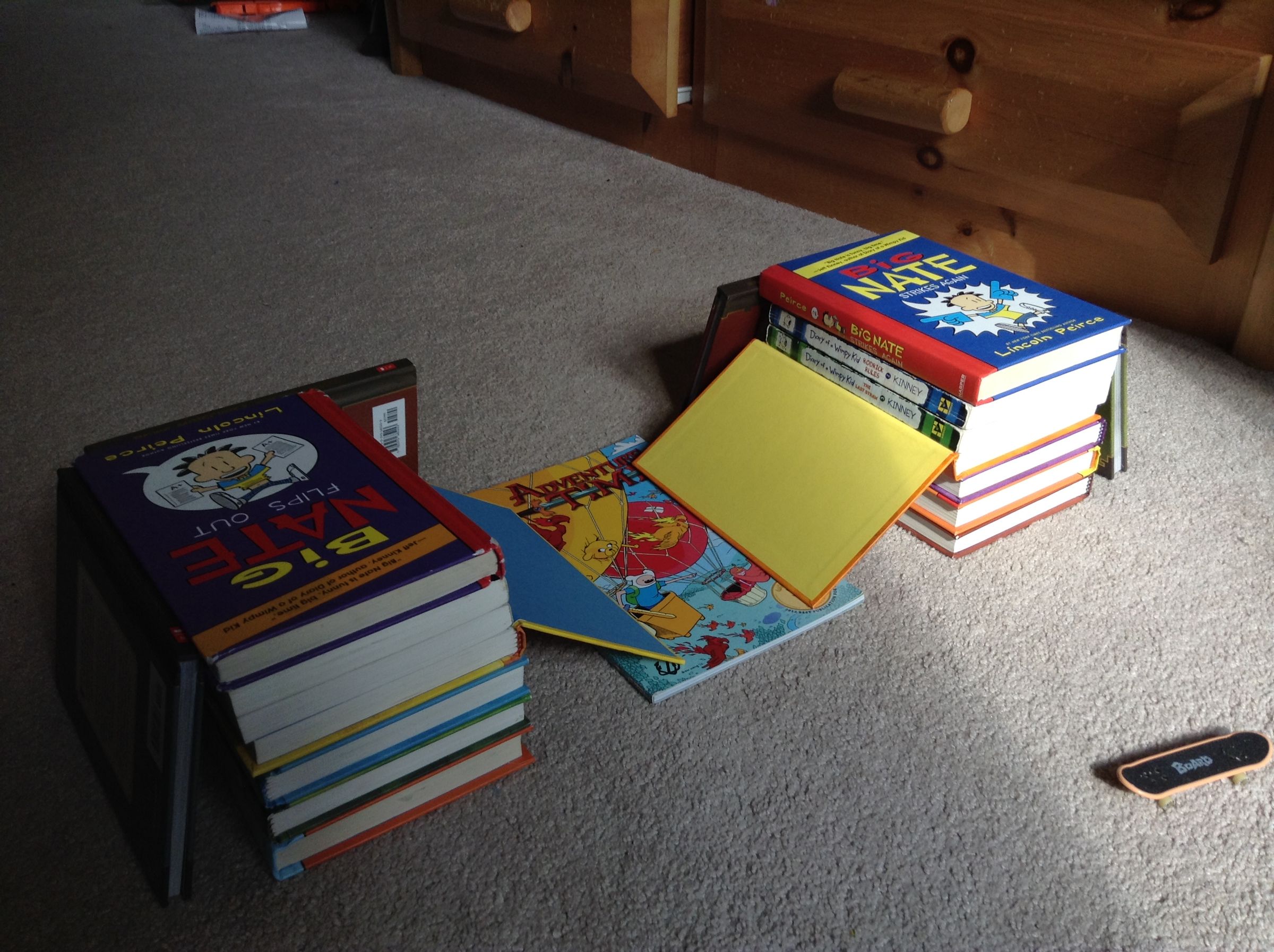 How to Make a Fingerboard Half Pipe Ramp With Books Instructables