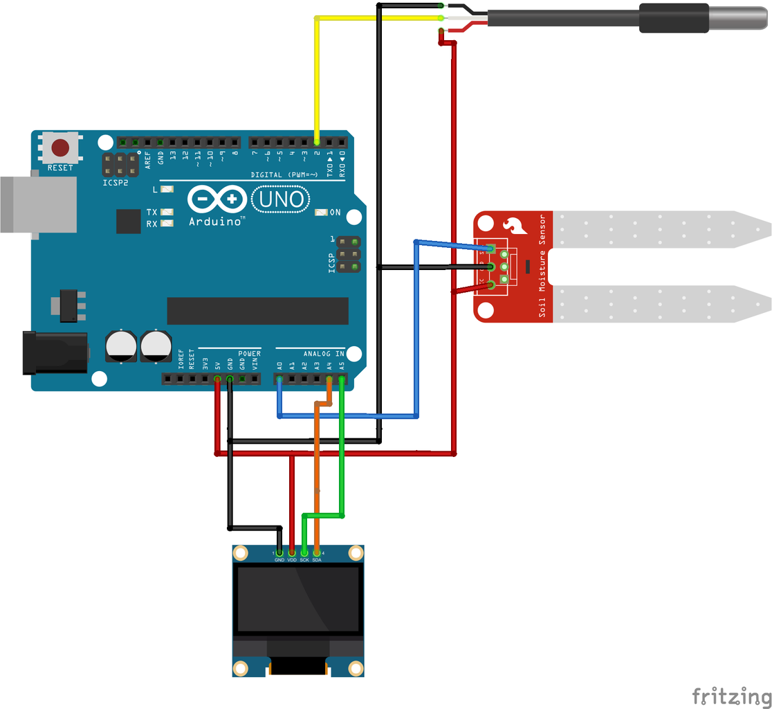 Arduino Smart Plant Monitor : 5 Steps (with Pictures) Circuit Diagram