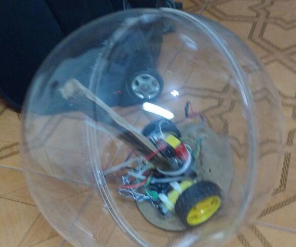 Round Robot to Measure the Temperature