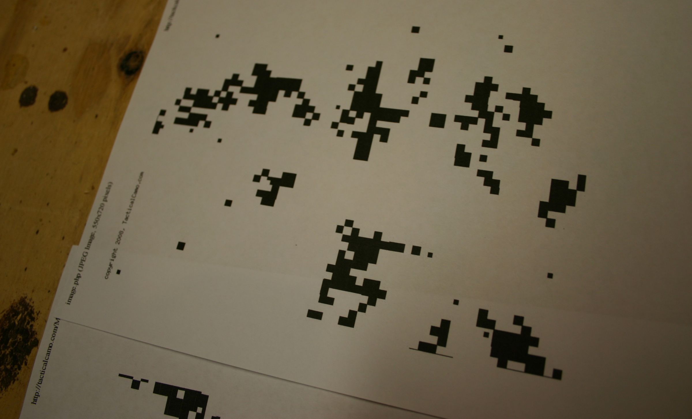 Digital Camo Stencil Black