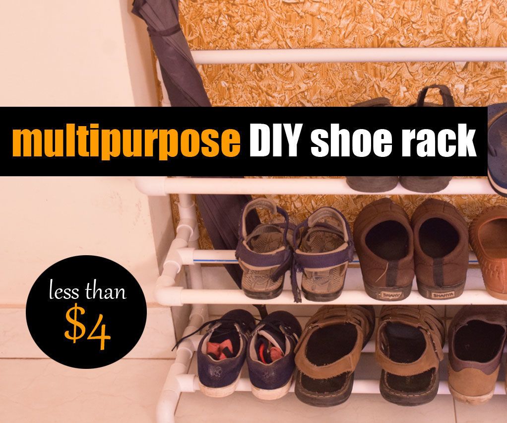 PVC Pipe Projects Shoe Rack DIY Ideas