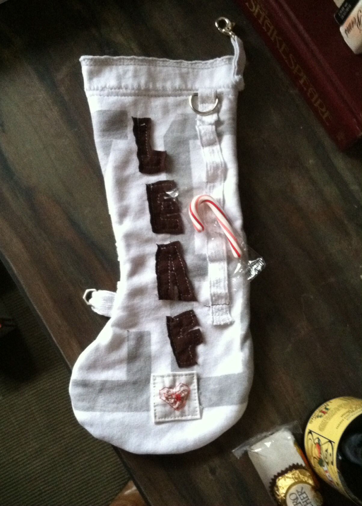 Tactical stocking from a tshirt