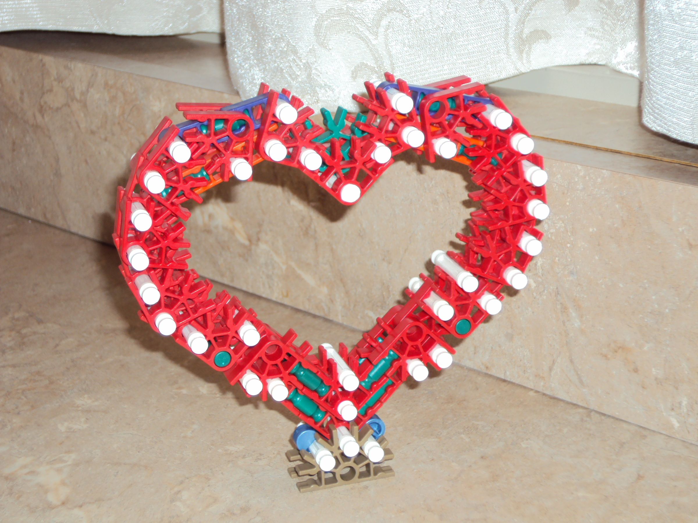 Knex Heart for Valentine's Day