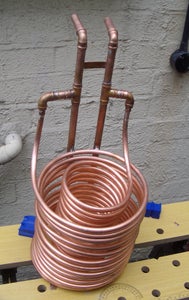 Homebrew Wort Cooler, Twin Coil Immersion Type