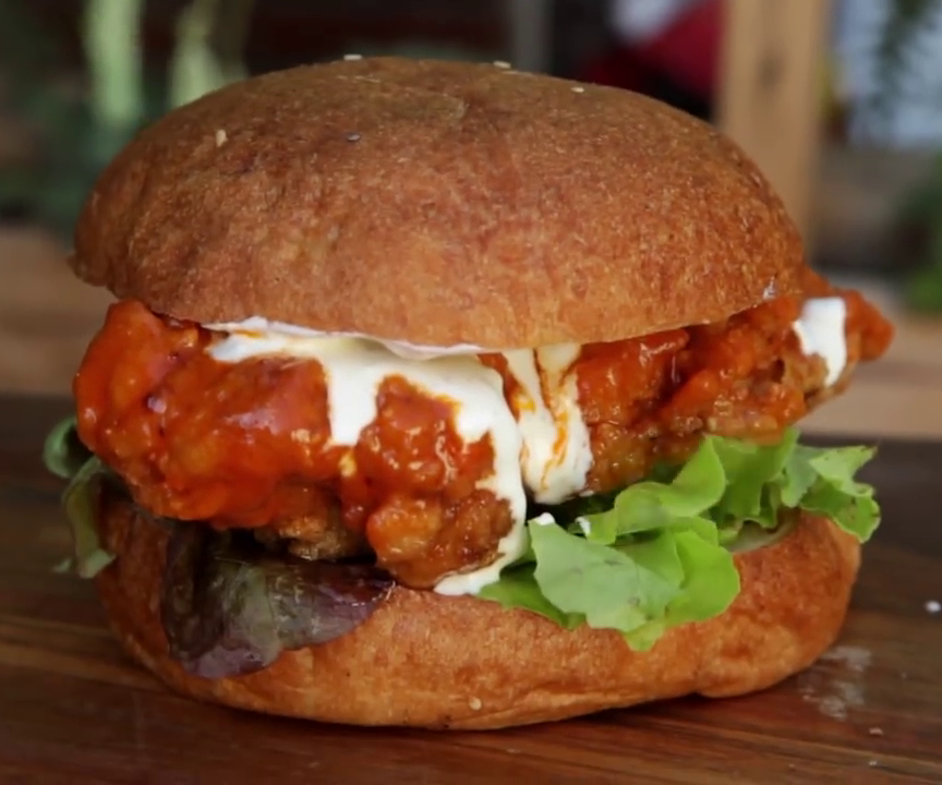 How to Cook a Buffalo Fried Chicken Sandwich