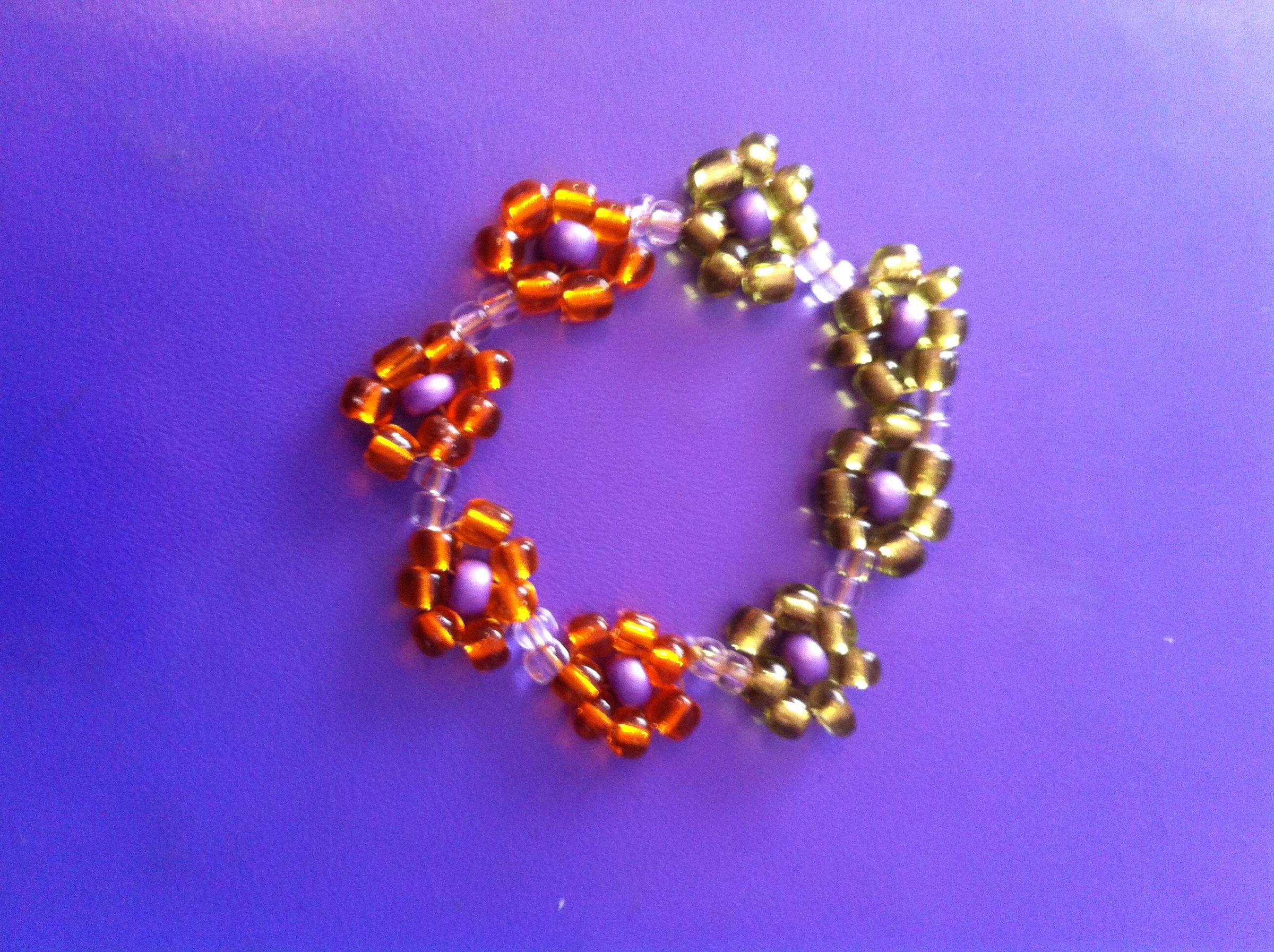 Flower Power Bracelet 5 Steps Instructables