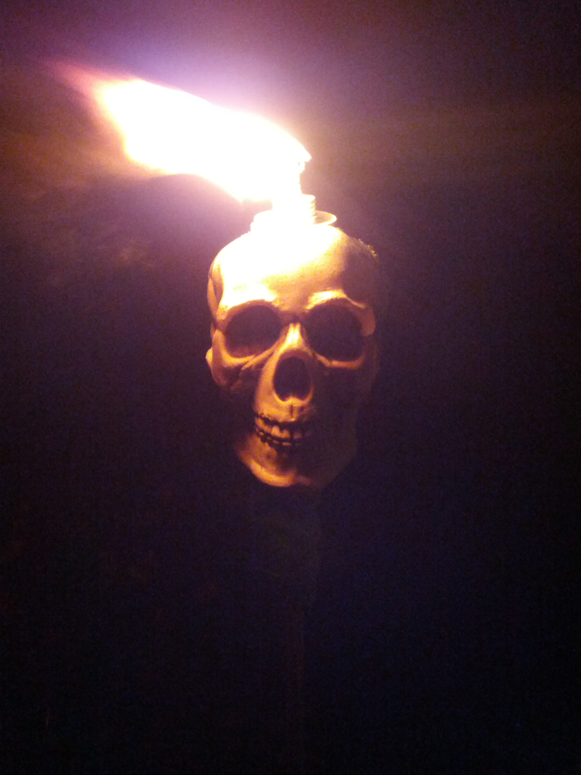 Skeleton Tiki Torch