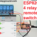 ESP8266 Controlling 4 Relays