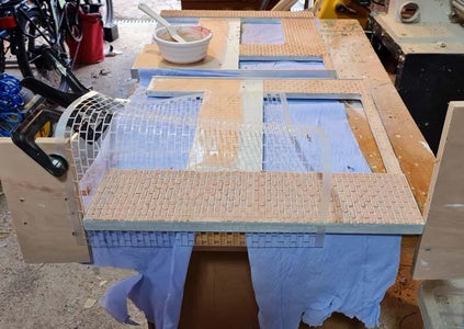 Applying Brick Compound to the Walls