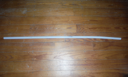 Cutting the PVC Pipe