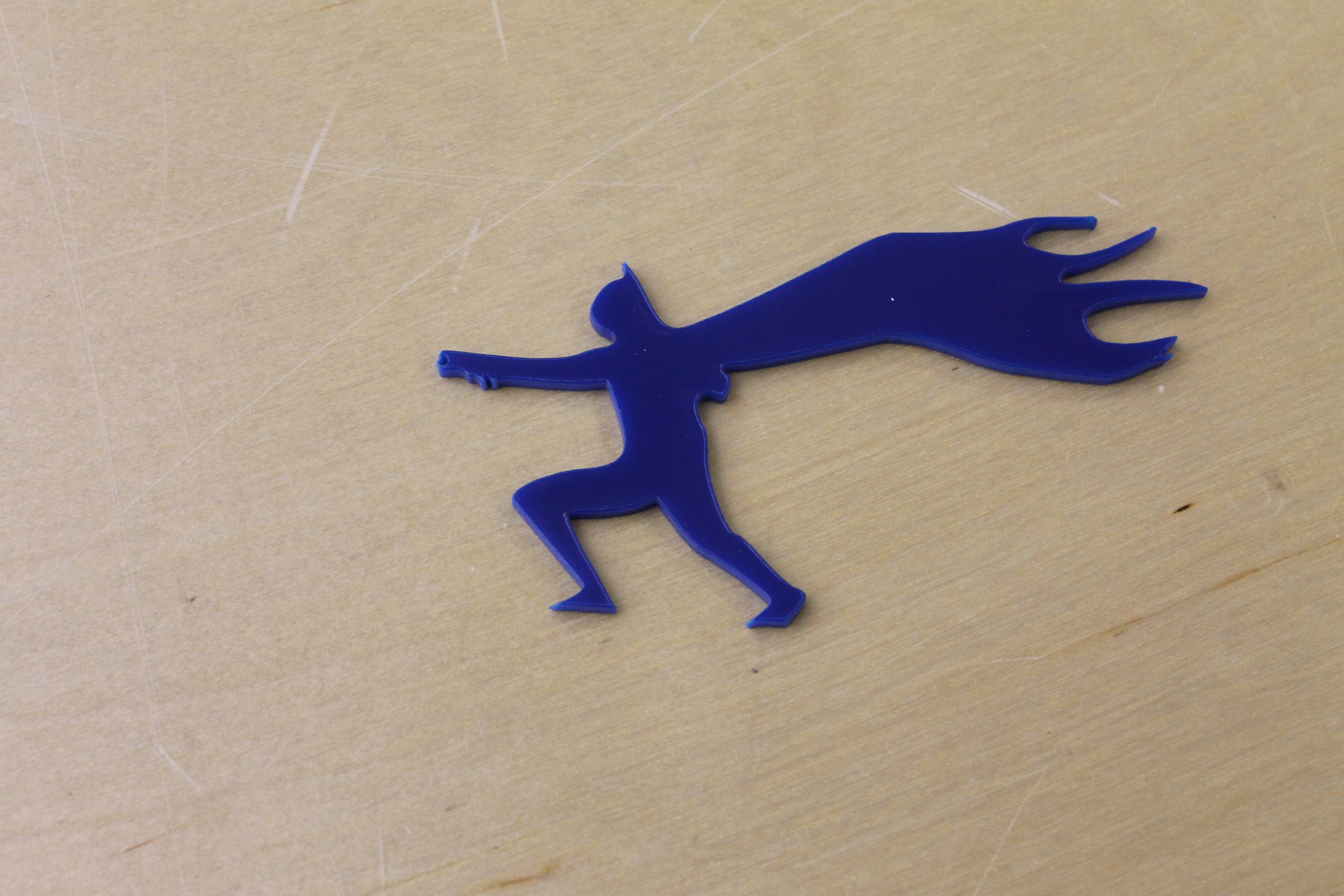 How to make an acrylic batman climb a building