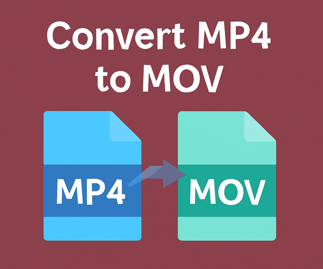 How to Convert MP4 to MOV or Vice Versa