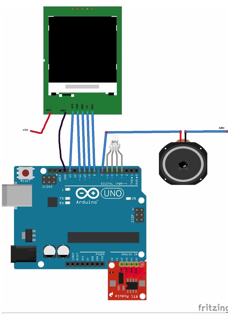 Arduino Color LCD Message Clock : 7 Steps (with Pictures) - Instructables