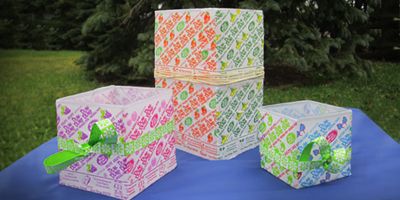 Dums Dums Wrapper Decoration: Candle Holder Craft