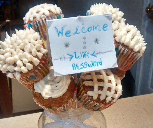 Cupcake Bouquet & Wifi Password