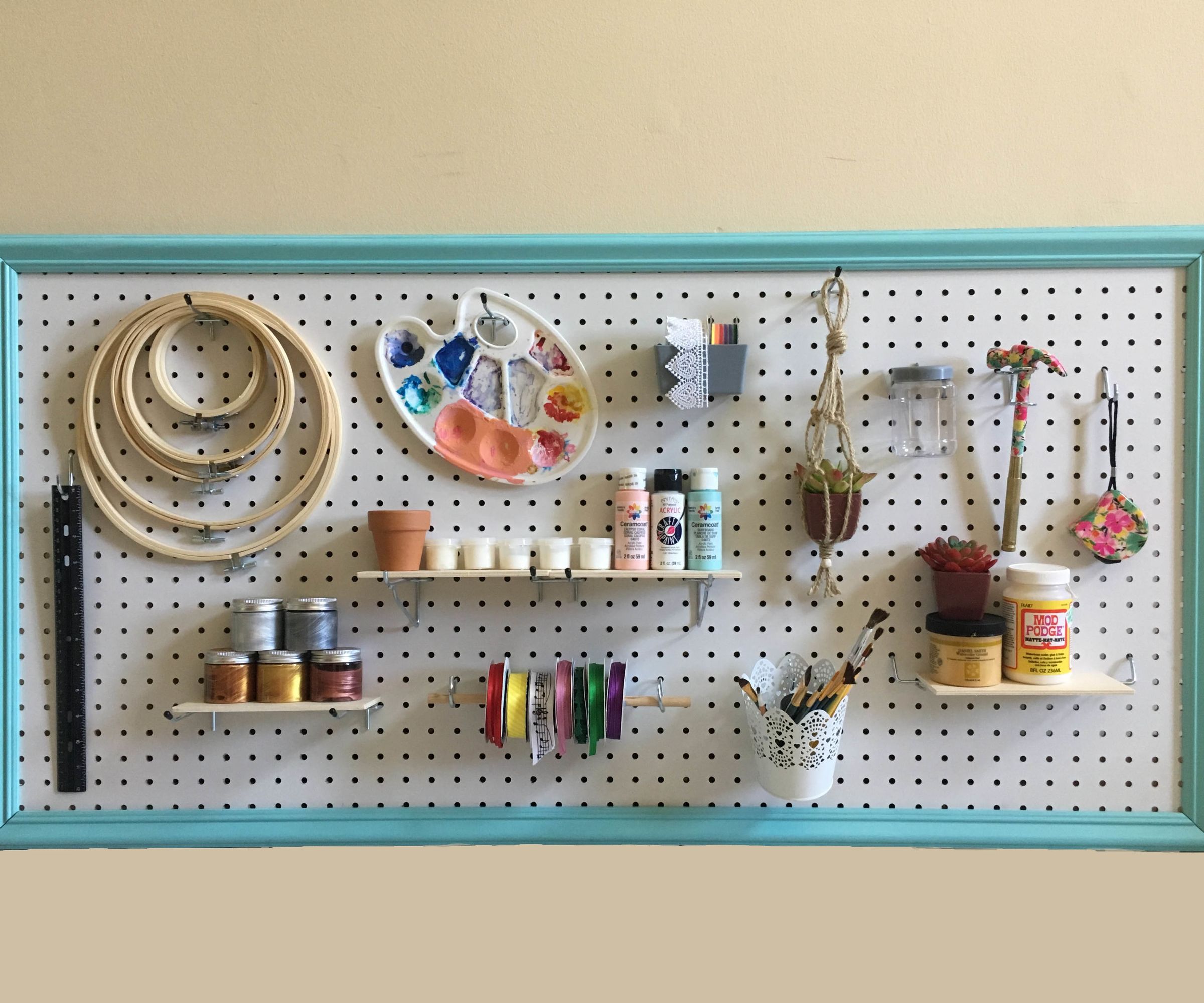 Decorative Pegboard Frame