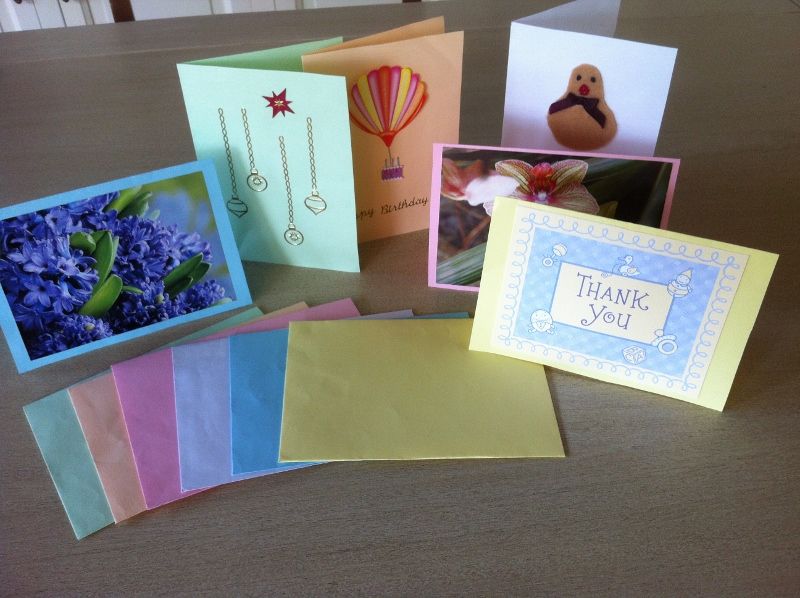 German Standard Size Custom Made Envelopes and Greeting Cards Set