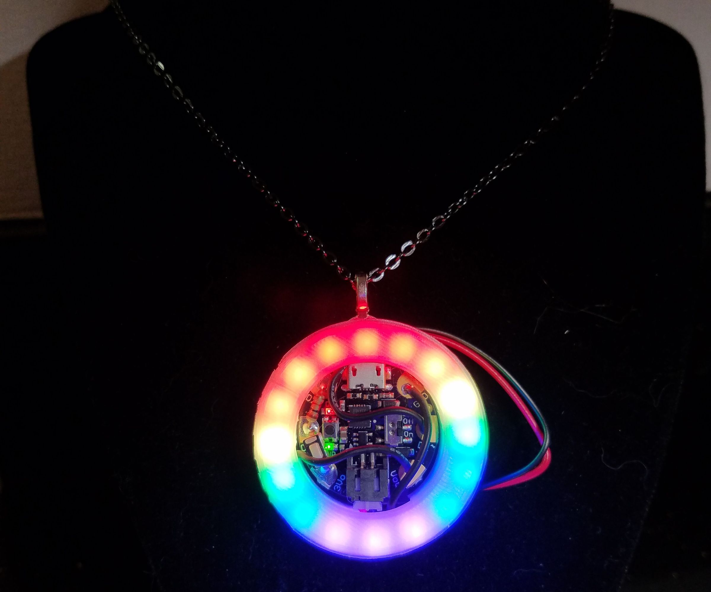 Neopixel LGBT Pride Necklace