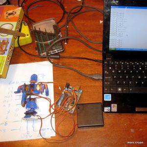 Sugru + Servos  =  Robot