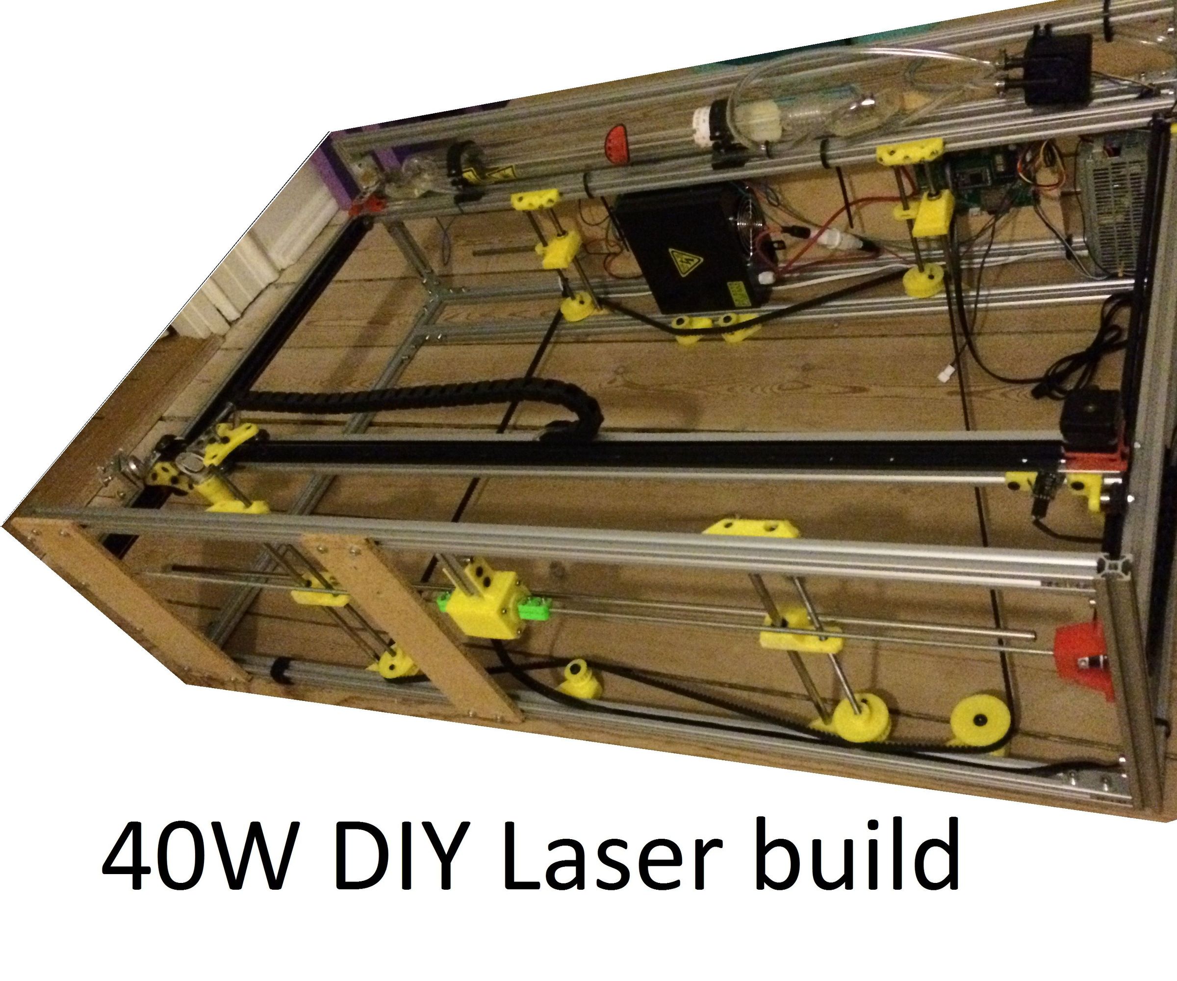 DIY 40W CNC Laser Cutter, From Bad to Better With 3D Printing